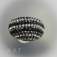 Сребърен дамски пръстен с камъни Swarovski R-294
